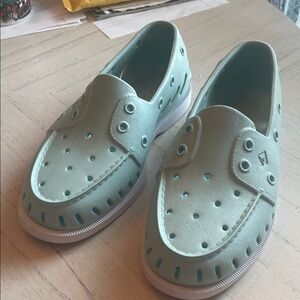Women’s Aqua Sperry Slip on Shoes